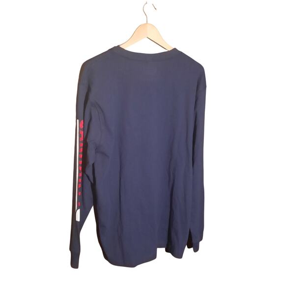 Carhartt NWT Mens Navy Loose Fit Logo Long Sleeve Crew Neck Shirt Size M - Picture 2 of 8
